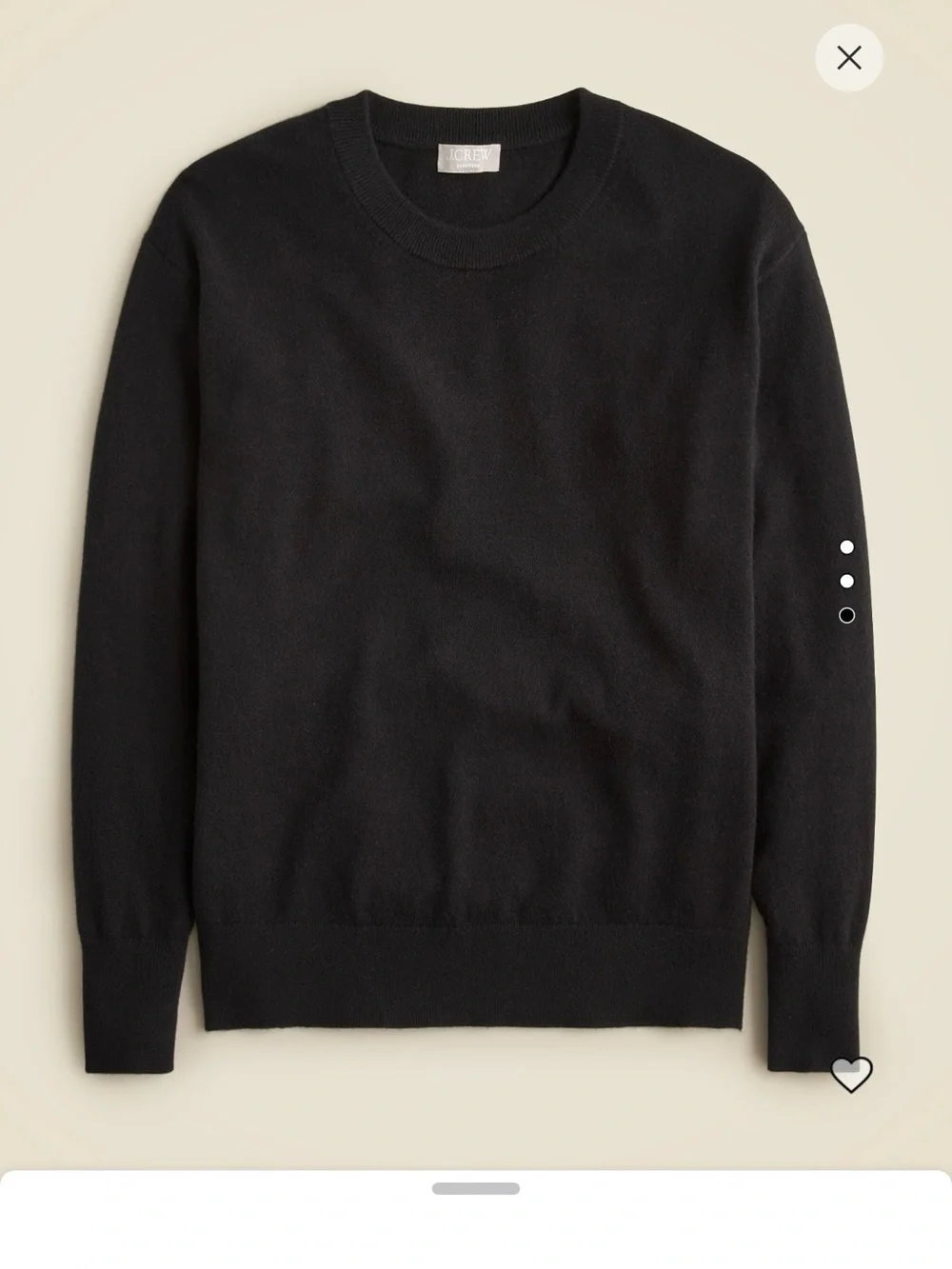 J. Crew Cashmere Relaxed Crewneck Sweater